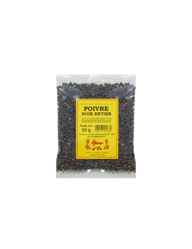 POIVRE NOIR ENTIER 50G