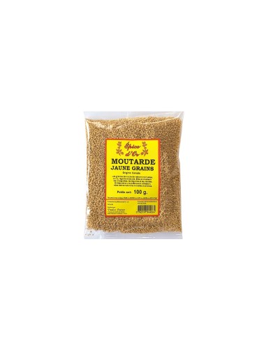 MOUTARDE JAUNE GRAINS 100G