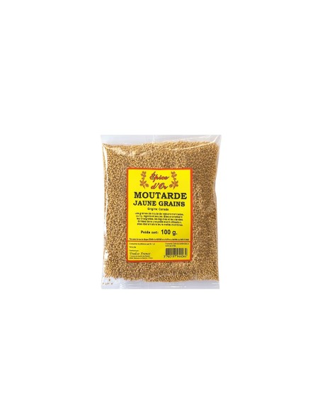 MOUTARDE JAUNE GRAINS 100G