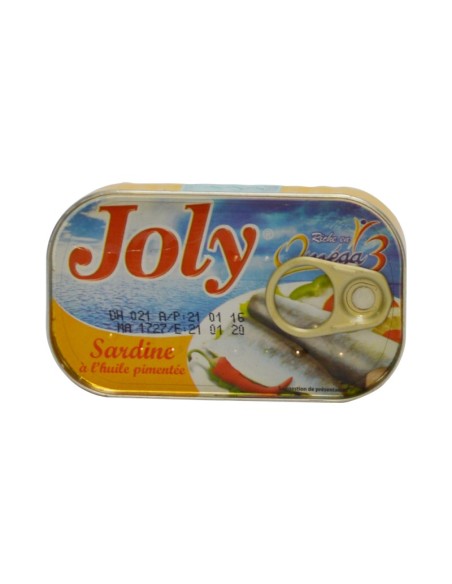 Sardine JOLY huile pimenté 125g